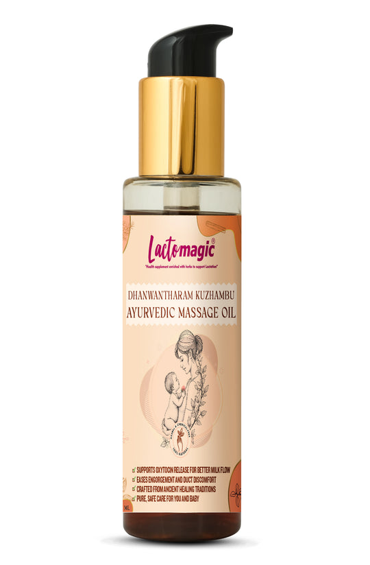 Lactomagic™ Ayurvedic Lactation Massage Oil – Ayurveda | Siddha | Unani Blend for Breastfeeding Mothers