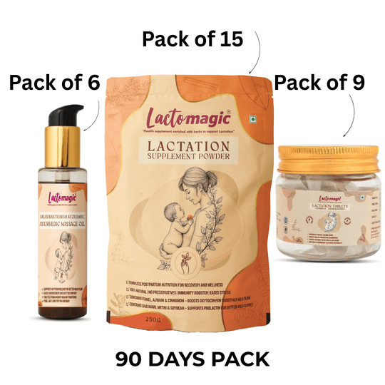 90 Days Lactomagic Combo: Complete Lactation Support for New Moms