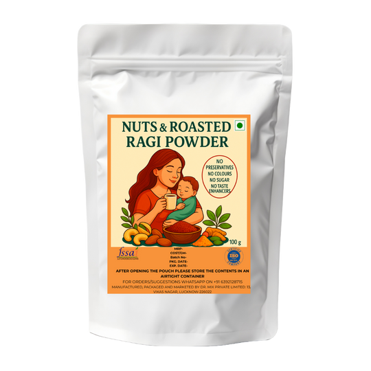 Postpartum Superfood – Nuts & Roasted Ragi Powder with Turmeric & Cardamom | No Sugar, No Preservatives for mothers