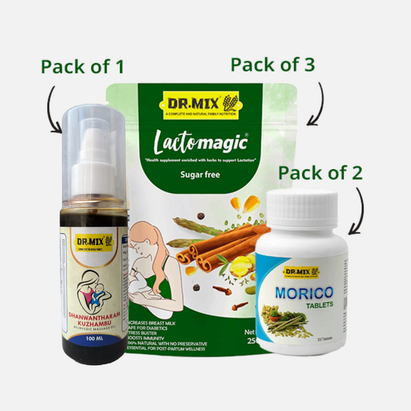 30 Days Lactomagic Combo: Complete Lactation Support for New Moms